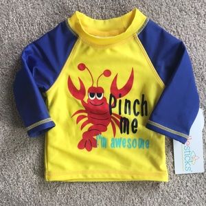 Candlesticks Rash Guard Shirt (size 12m)